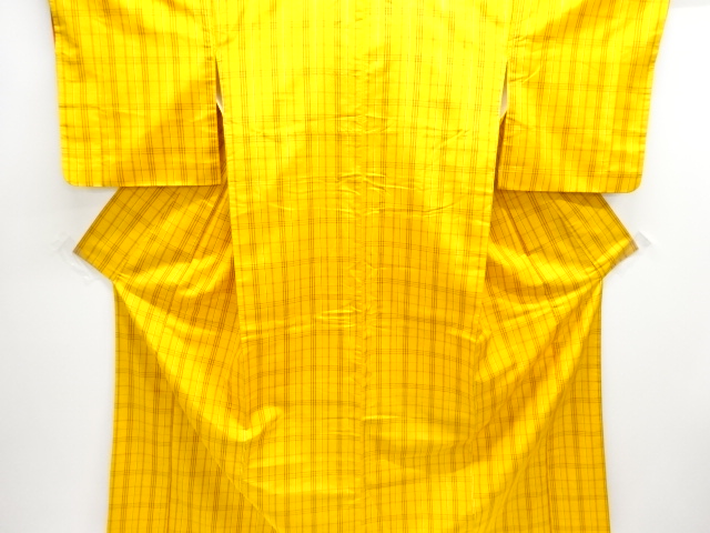 JAPANESE KIMONO / YONEZAWA TSUMUGI / ENSEMBLE / WOVEN GRID